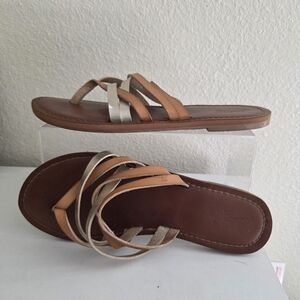 Strappy summer sandals slip ons